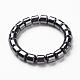 Non-magnetic Synthetic Hematite Beads Stretch Bracelets BJEW-G556-02-1