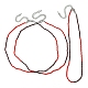 Facettierte Unterlegscheibe-Glasperlen-Halskette für Frauen NJEW-M208-02E-2
