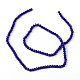 1 hebra opaca azul macizo de cristal de color rondelle perlas hebras X-EGLA-F048A-05-3