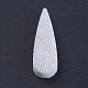 天然石ドゥルージー瑪瑙ペンダント  ティアドロップ  ミックスカラー  35x10x4~5.5mm  穴：1mm G-L479-13-2