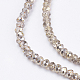 Brins de perles de verre peints transparents GLAA-F078-D01-3