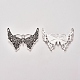 Gran mariposa bases colgante de diamante de imitación de estilo tibetano TIBEP-EA672YKG-AS-FF-1