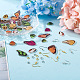Kit para hacer aretes colgantes de mariposas diy kissitty DIY-KS0001-33-6