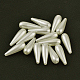 Cuentas de perlas de imitación de plástico abs cuentas de lágrima X-MACR-G004-11-1
