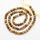 Faceted Round Natural Picture Jasper Beads Strands G-E302-089-4mm-2