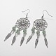 Leaf Alloy Jewelry Sets Necklaces & Earrings SJEW-JS00860-5