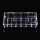 ポリスチレンビーズ貯蔵容器  カバーと11グリッド付き  ジュエリービーズ用小さなアクセサリー  長方形  透明  2.02x11.9x3.3cm CON-T002-04-1