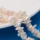 Hebras de perlas keshi de perlas barrocas naturales PEAR-Q004-33B-1