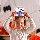 GLOBLELAND 3Pcs Halloween Cutting Dies Metal Ghost Witch Bat Embossing Stencils Die Cuts for Paper Card Making Decoration DIY Scrapbooking Album Craft Decor DIY-WH0309-234-5