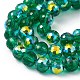 Transparent Electroplate Glass Beads Strands EGLA-F151-AB03-3