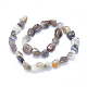 Chapelets de perles en agate à rayures naturelles/agates à bandes G-F599-25-2