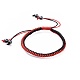 Bracelets réglables en cordon de polyester ciré BJEW-JB04600-02-1