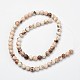 Round Natural Magnesite Beaded Strands X-G-L373-02-8mm-2