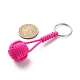 Porte-clés en polyester avec corde tressée KEYC-JKC00422-4