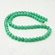 Chapelets de perles rondes en jade de Mashan naturelle G-D263-6mm-XS19-2