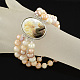 Natural Pearl Jewelry Sets SJEW-R032-02-3