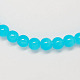 Spray Painted Glass Beads Strands X-DGLA-R001-10mm-22-2