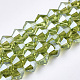 Electroplate Glass Beads Strands EGLA-Q118-8mm-A12-1