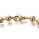304 Stainless Steel Ball Chain Bracelets STAS-I156-22G-2