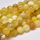 Opale jaune naturel brins de perles rondes G-M296-02-10mm-2