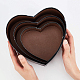 BENECREAT 3 Mixed Size Black Heart-Shape Marble Cardboard Boxes Treat Favor Gift Box for Thanksgiving CON-BC0006-17A-3