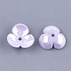 Capuchons de perles en plastique ABS écologiques à 3 pétale MACR-S364-02B-07-2