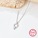 925 Sterling Silver Feminine Symbol Pendant Necklaces for Women UZ9324-3