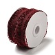 FINGERINSPIRE 10 Yards Double Ruffle Lace Trim FireBrick 3/4 inch Wide Ruffle Stretch Elastic Edging Trim Red Pleated Fabric Lace Ribbon for DIY Dress Headwear Decoration and Gift Wrapping OCOR-WH0060-44A-2