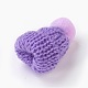 (クリアランスセール)手作りウール編み帽子飾り  DIYクラフト装飾  ポンポムボール  紫色のメディア  33~38x45~50mm AJEW-L066-B02-2