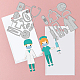 GLOBLELAND 2Set 16Pcs Doctor Nurse Cutting Dies Metal Stethoscope Medicine Box Die Cuts Embossing Stencils Template for Paper Card Making Decoration DIY Scrapbooking Album Craft Decor DIY-WH0309-628-3
