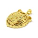 Veri pendenti in ottone placcato oro 18k KK-L209-023G-2