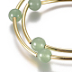 Les bracelets d'enveloppe agate naturelles BJEW-E284-04A-2