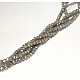 Chapelets de perles en verre électroplaqué GLAA-F078-FR14-2