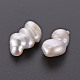 Perlas de perlas naturales keshi PEAR-N020-O02-3