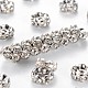Brass Rhinestone Spacer Beads RB-A014-L6mm-01P-1