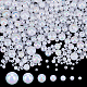 Ph pandahall 680шт белые круглые бусины SACR-PH0002-10-1