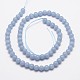 Natural Angelite Beads Strands X-G-P217-31-6mm-2