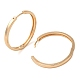 Простые латунные серьги-кольца для женщин EJEW-M238-29KCG-2