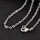 Messing Kabel Ketten Halsketten X-NJEW-JN01468-04-1