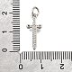 Латунные микро проложить кубического циркония подвески KK-V007-17P-3