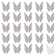 Olycraft 25 шт. пуговицы-бабочки со стразами 1-дюймовые пуговицы с украшениями в виде бабочек пуговицы со стразами с 1 отверстиями швейная пуговица для одежды DIY-OC0008-34-1