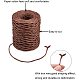 JEWELEADER 2 Colors 110 Yard Floral Iron Bind Wire 2mm Paper Wrapped Rattan Rope Rustic Paper Twine for Flower Bouquet DIY Craft Gift Wrap Weaving Basket Vase Christmas Decoration - Coconut Brown Peru OCOR-PH0003-45-4
