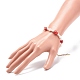 3d lampwork fraise et perle de coquillages bracelet pour femme BJEW-TA00174-3