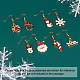 Kit fai da te per creare orecchini di Natale DIY-TA0002-86-8