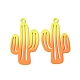 Spray Painted Alloy Charms PALLOY-P291-19M-01-3