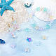 SUNNYCLUE 1 Box 120Pcs Starfish Beads Starfish Bead Glass Star Sea Ocean Animal Double Sided Transparent Loose Spacer Beads for Jewelry Making Beading Kit Bracelet Necklace DIY Craft Supplies Adult GLAA-SC0001-73-5