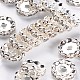 Grade A Brass Rhinestone Spacer Beads RSB160NF-01-1