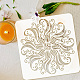FINGERINSPIRE Mandala Floral Stencil 11.8x11.8inch Reusable Twisted Floral Pattern Drawing Template DIY Craft Flower Decoration Stencil for Painting on Wood Wall Fabric Paper Furniture DIY-WH0391-0530-3