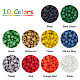 6/0 couleurs givrées et perles de rocaille en verre transparent SEED-FH0001-01A-3