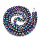 Rainbow Electroplate Non-magnetic Synthetic Hematite Beads Strands G-T114-60B-M-2